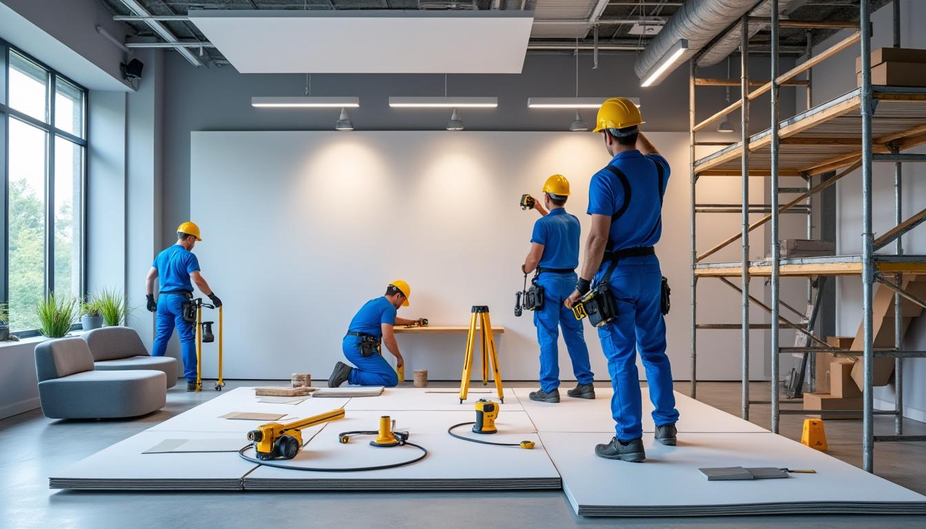 confiez l'installation professionnelle de vos faux plafonds à des experts intervenant partout en france. qualité, rapidité et finitions soignées pour tous vos projets résidentiels ou professionnels.